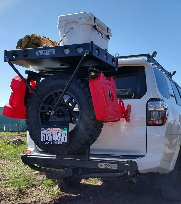 RPM32879 – WILCO OFFROA Liquid Storage Container Mount, Works With Hitchgate Max And Jeep Tire Carriers Holds Two Rot...